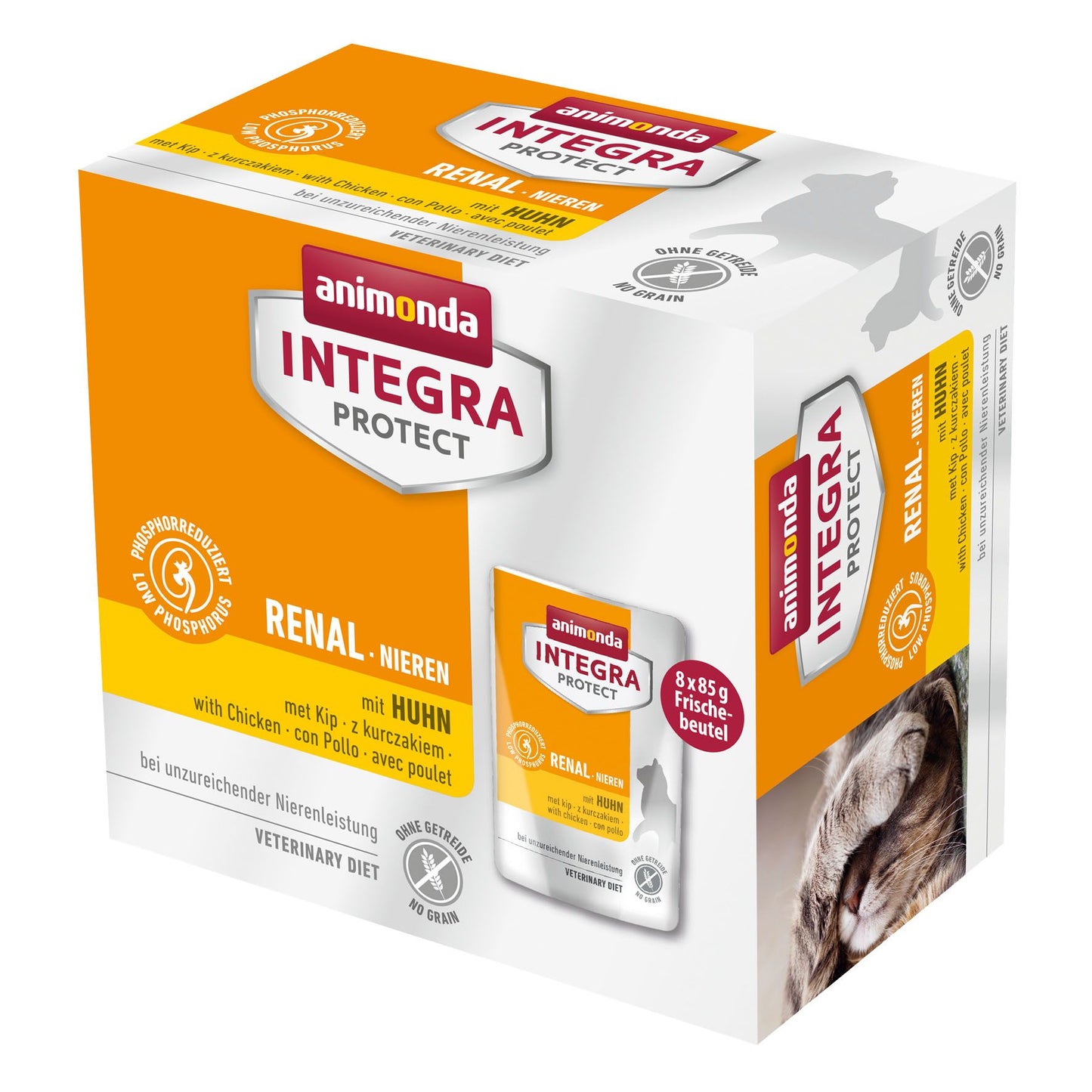 INTEGRA Protect Renal MP Huhn 8x85g Diätalleinfuttermittel für Katzen,MULTIP
