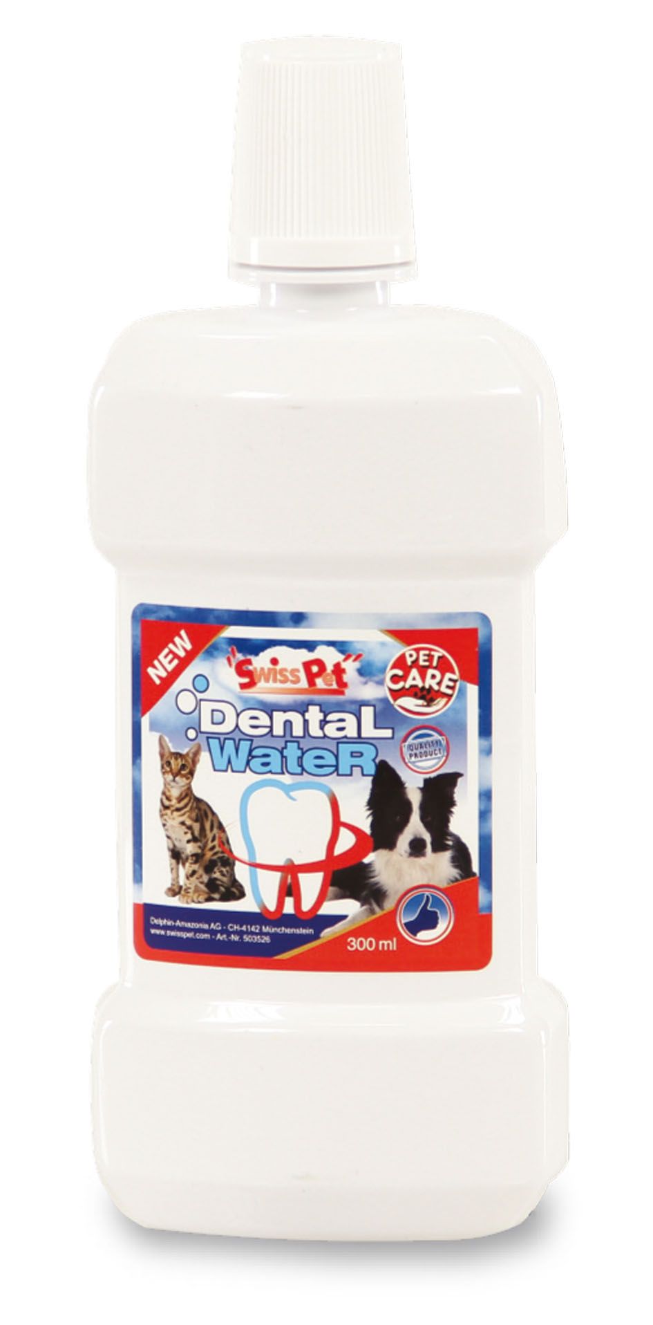 swisspet Dental Water 300ml Zahnpflege-Wasser für Hunde & Katzen