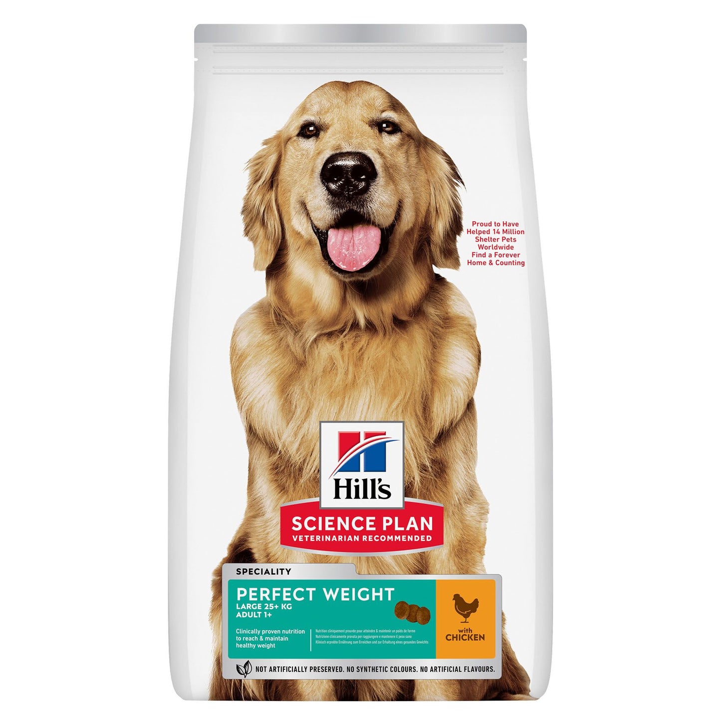 Hill's Canin Perfect Weight L Breed 12kg PET Science Plan Hund DRY, Huhn