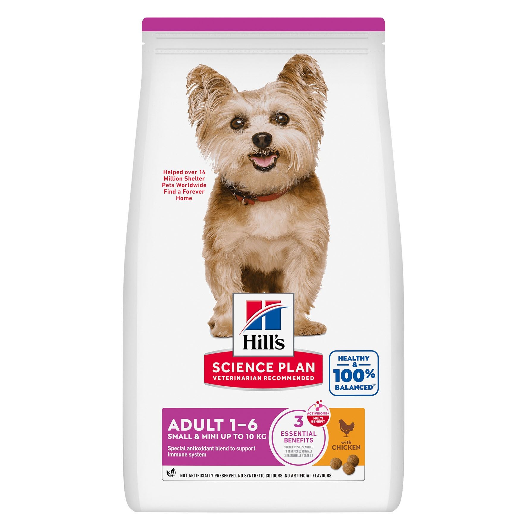 Hill's Hund Adult Small&Mini Huhn 1.5kg PET Science Plan Hund DRY
