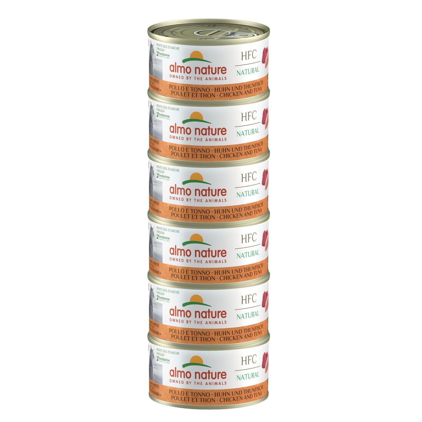 Almo HFC Natural Ad Huhn&Thunfisch 6x70g MEGAPACK