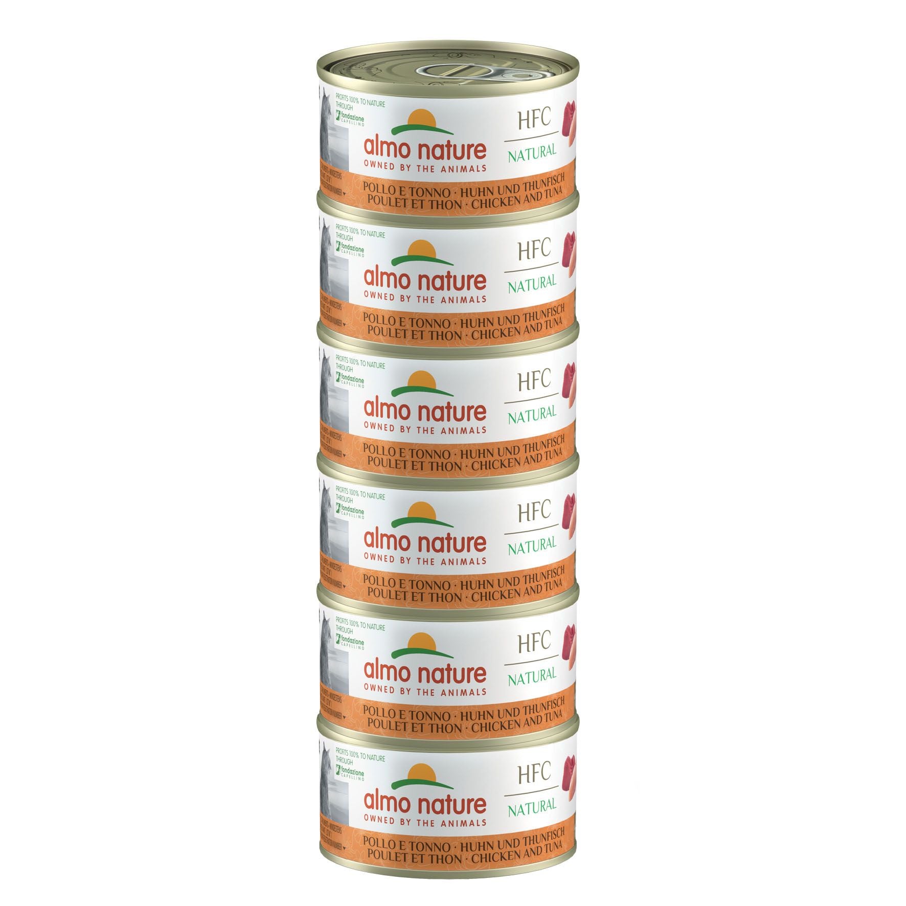 Almo HFC Natural Ad Huhn&Thunfisch 6x70g MEGAPACK
