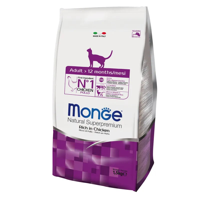Monge Cat Adult Chicken 1,5kg Erwachsene, Trockenfutter, Poulet