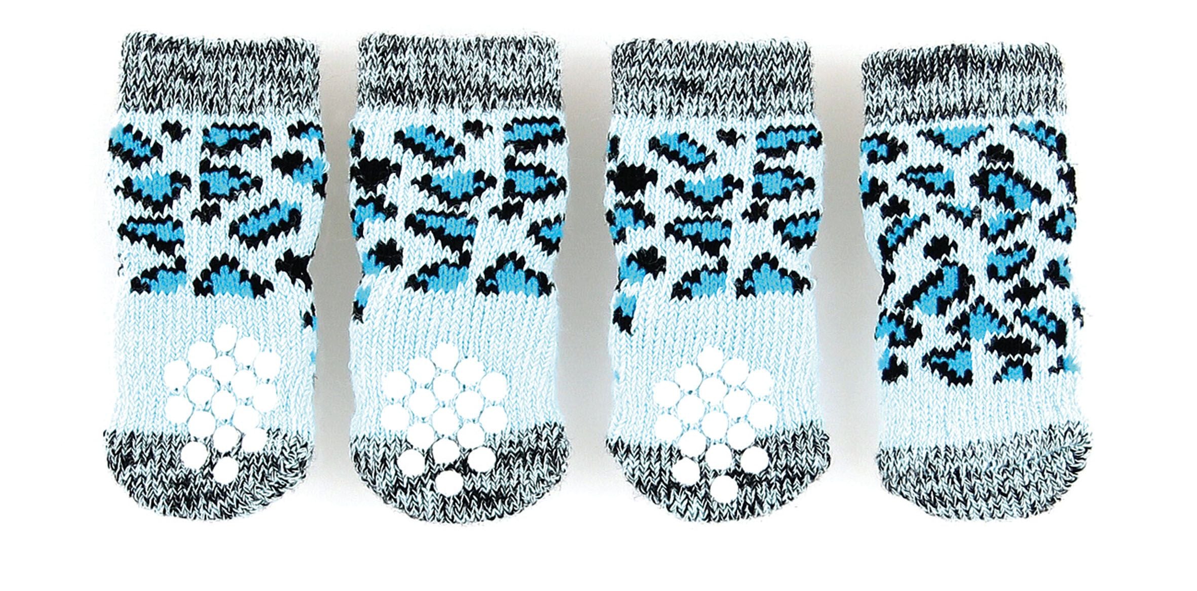 Tri XS Light Blue Non-Slip Socks for Dogs 70x22mm