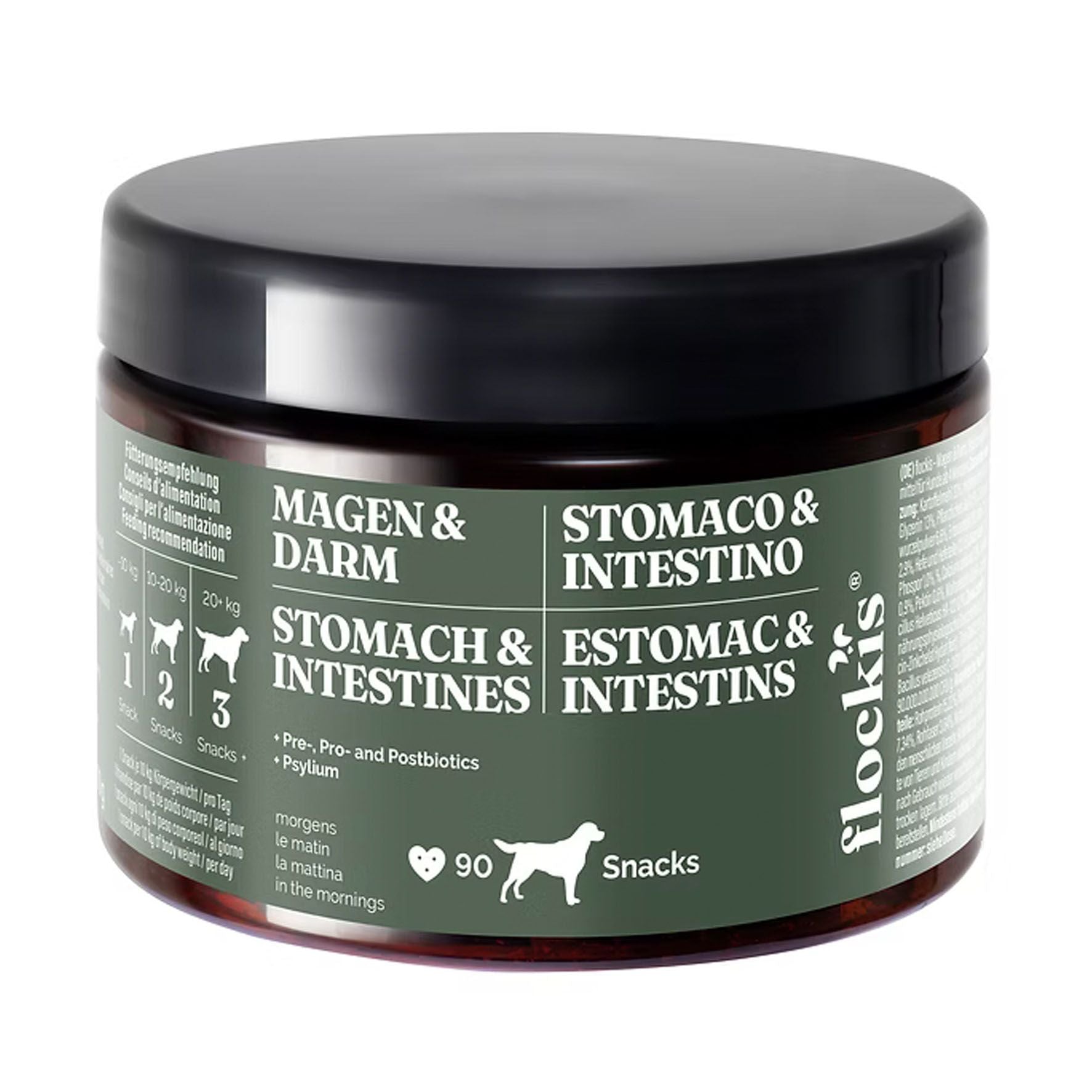FLOCKIS Hundesnacks Magen&Darm 90 Stk Kautabletten