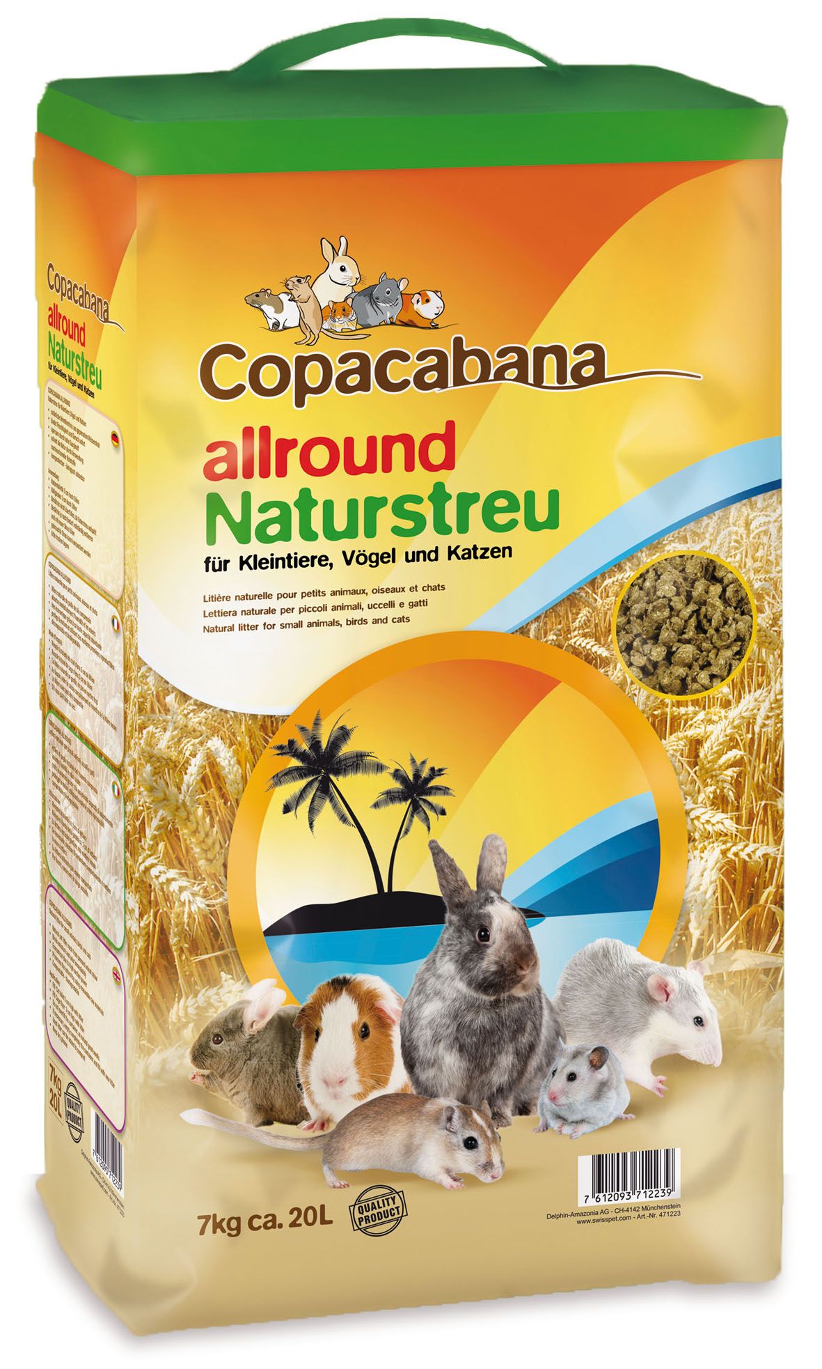 Copacabana Allround 6kg für Kaninchen, Nager, Vogel, ca. 15L