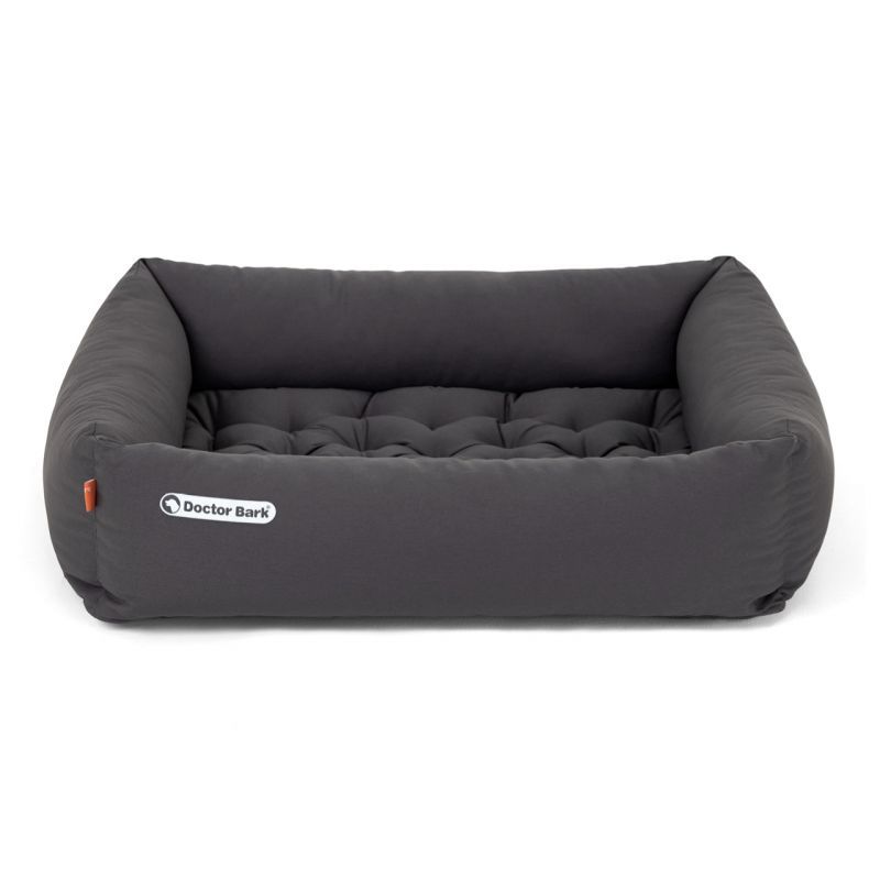 DoctorBark orthopädische Hundebetten XL Red Label grau ca. 80x70x18cm