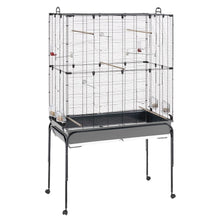 Ferplast Vogelheim Planeta, schwarz 97x58cm H=173.5cm, inkl. Rollen