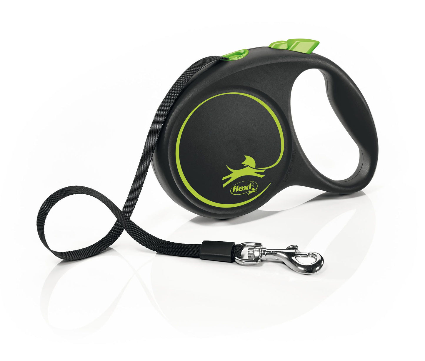 Flexi Black Design S Gurt 5m grün Gurt Rolleine, 5m, für Hunde bis 15 kg