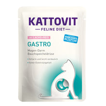 Kattovit Gastro Lachs&Reis Pouch 85g Katzenfutter