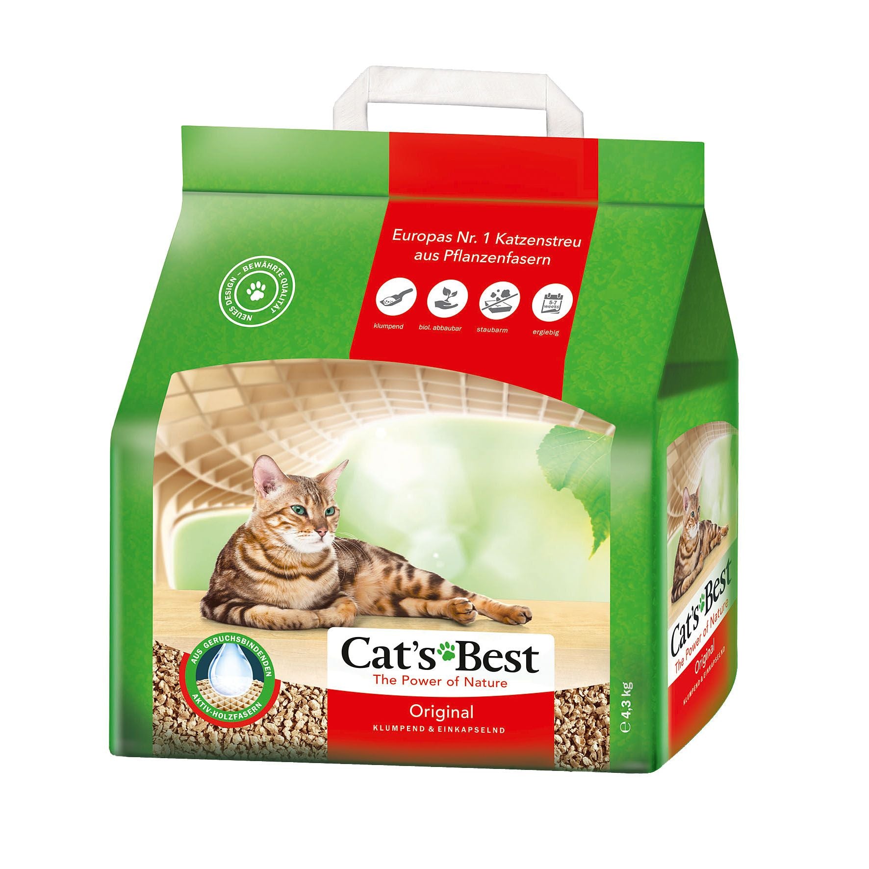 Cat's Best Katzenstreu Original 10L Klumpend & einkapselnd 4,3kg