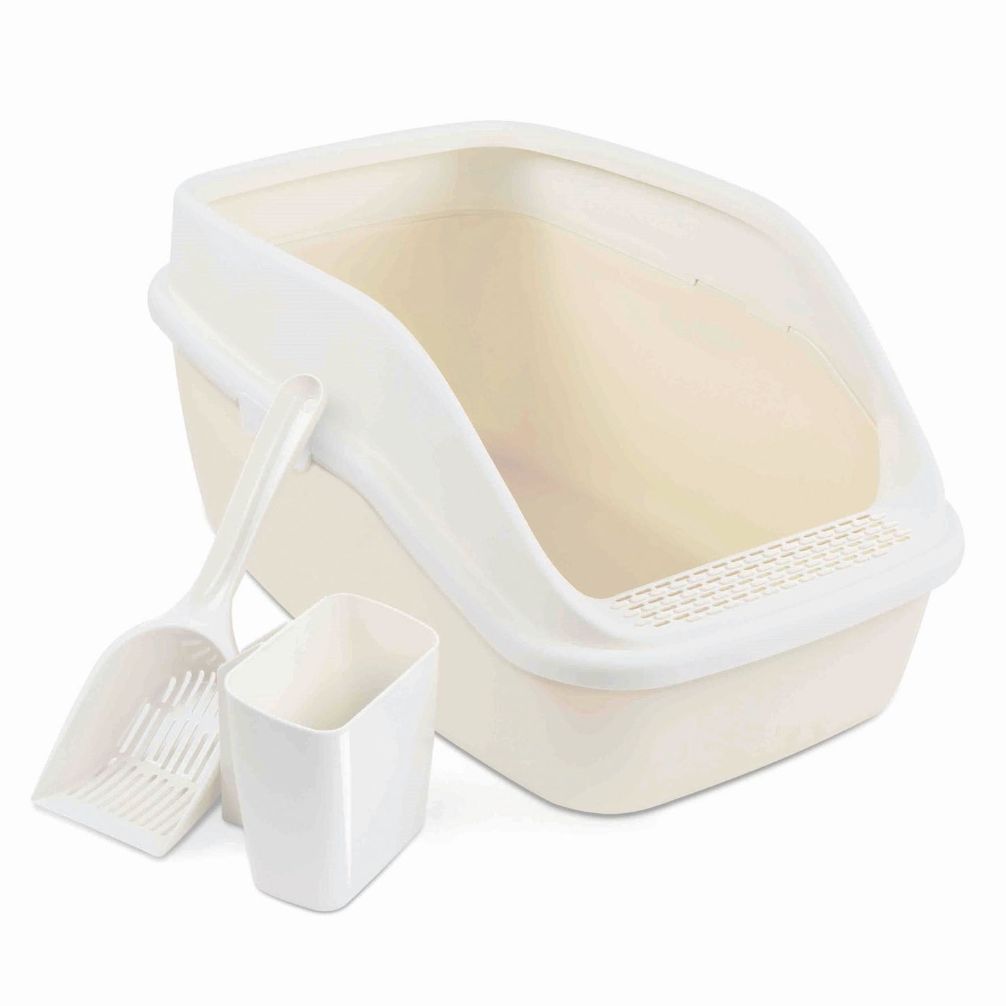 swisspet Katzentoilette Edge 63x44x31cm inkl. Schaufel, beige