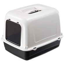 Ferplast Katzentoilette Clear Cat 10 sw 36x47x35cm, inkl. Griff, Filter und Türe