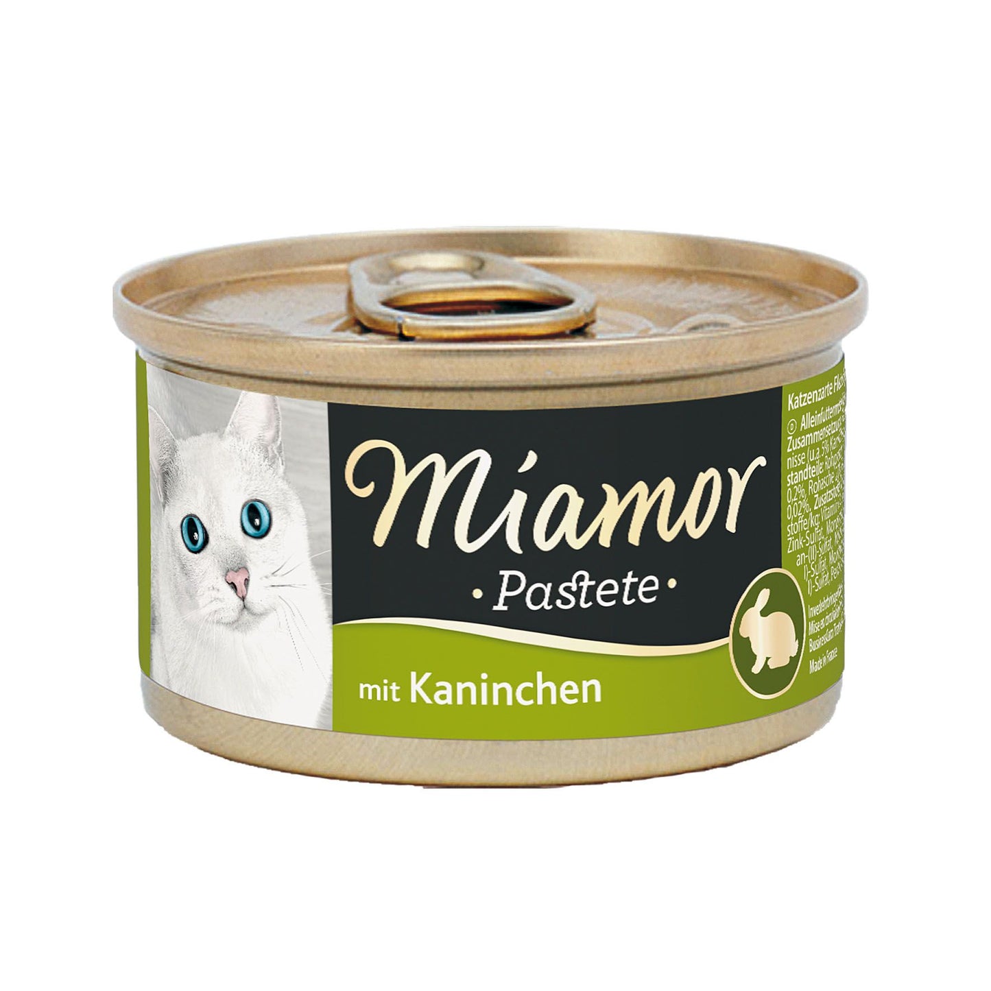 Miamor Pastete Kaninchen 85g Fleischpastete in Ringpull Dose