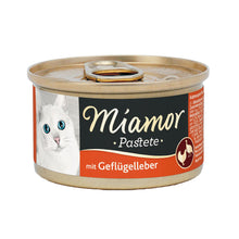 Miamor Pastete Geflügelleber 85g Fleischpastete in Ringpull Dose