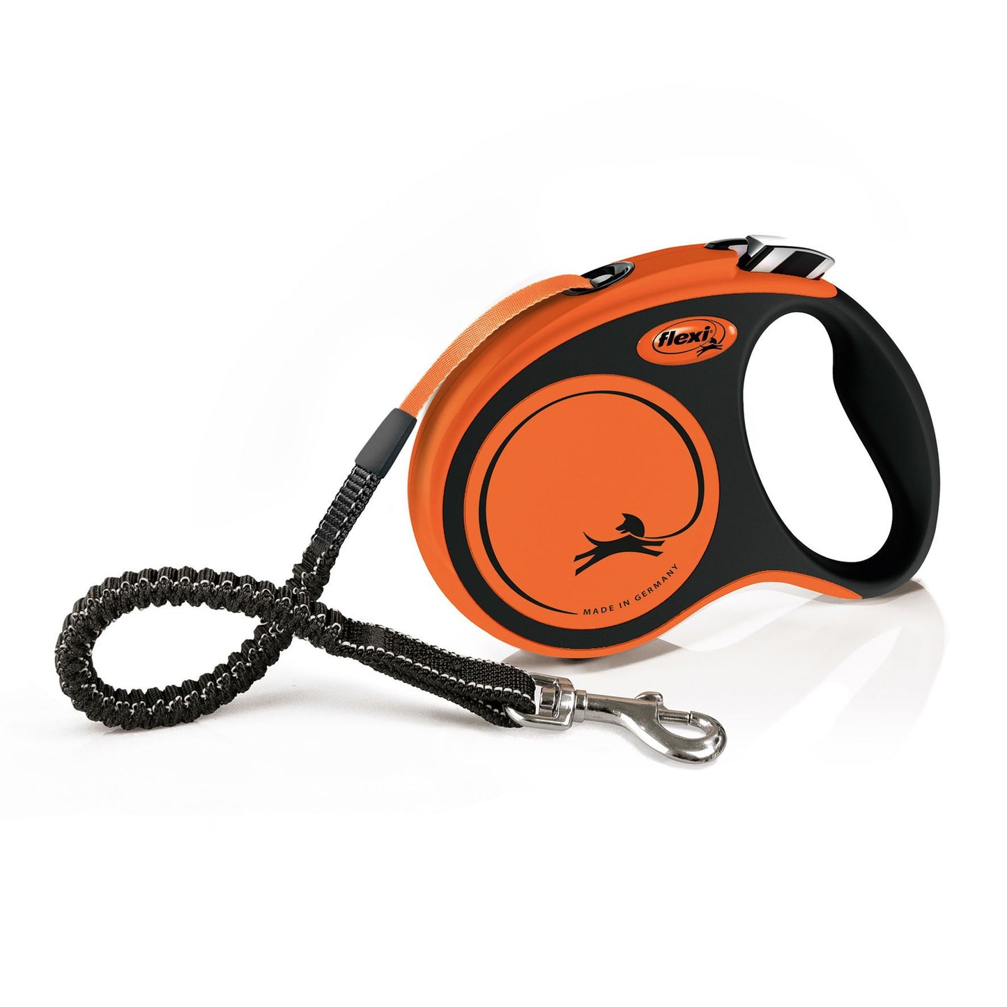 Flexi Xtreme Rollleine S 5m Schwarz/Orange Hunde bis 20kg