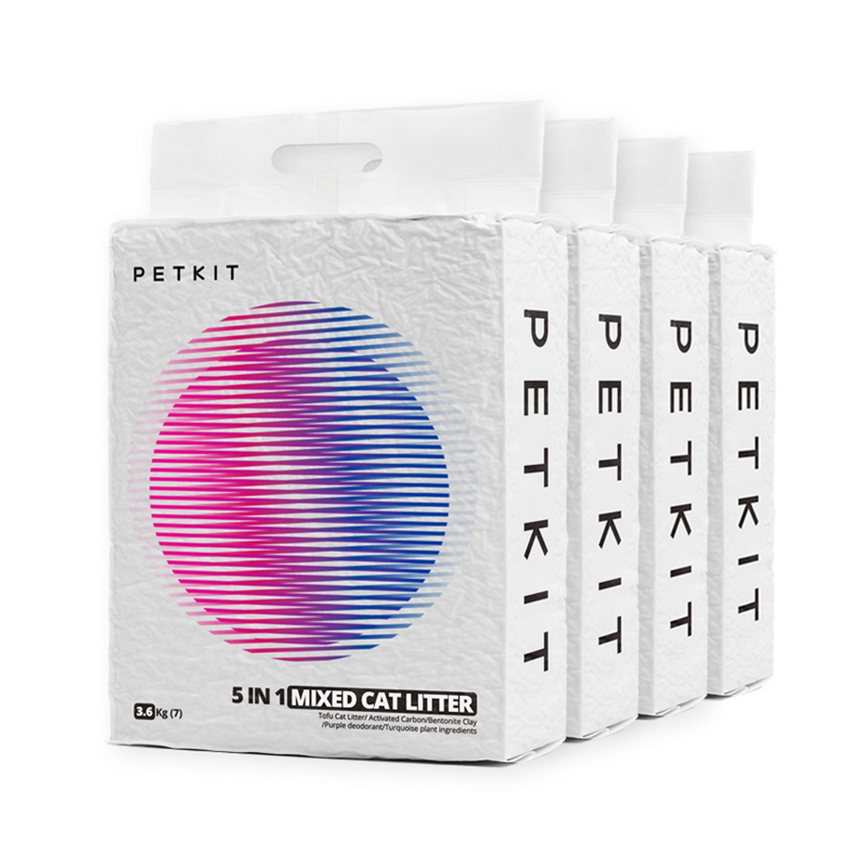 PETKIT Katzenstreu Mix 5in1 - 4er Pack Grau