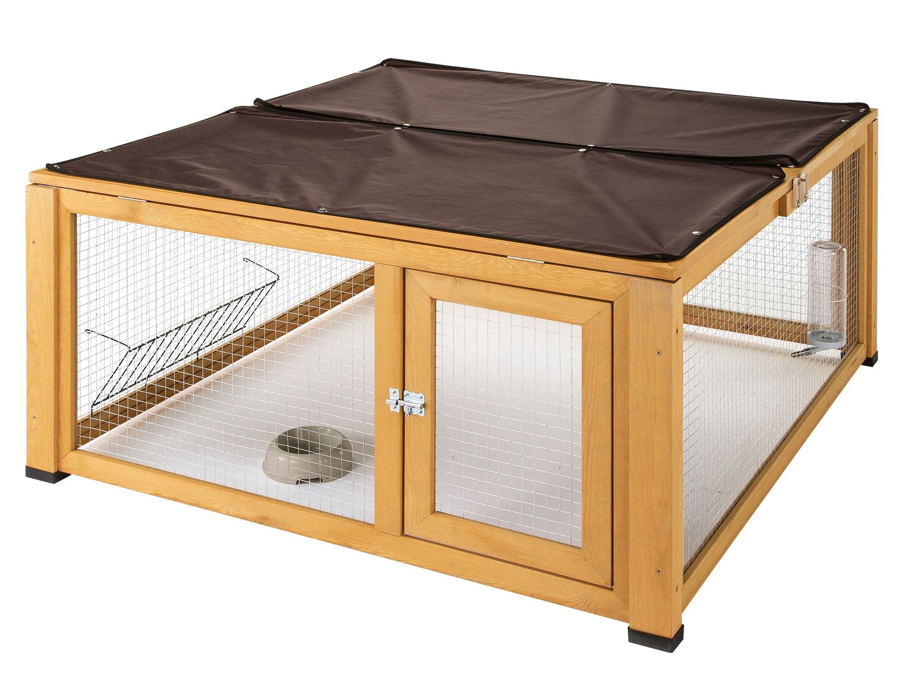 Ferplast Rabbit Pen Nagergehege 115x115x h 61.5cm inkl. Stoff Schutzdach