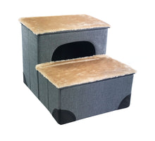 swisspet Hunde- & Katzentreppe Albis 43x35.5x33cm grau/beige