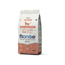 Monge Cat Monoprotein Adult Salmon 1,5kg Erwachsene, Trockenfutter, Lachs