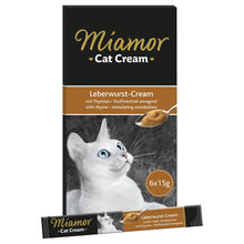 Miamor Leberwurst Cream 6x15g Schleck Snack für Katzen