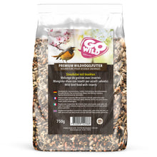 GoWild Wildvogelfutter mit Insekten 750g Ganzjahres Streufutter
